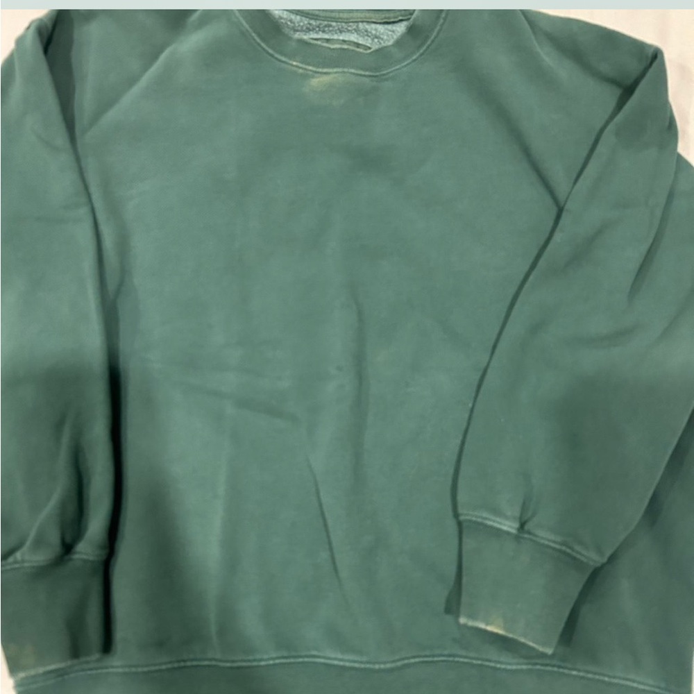 American eagle green sweatshirt with fluffy inner lining